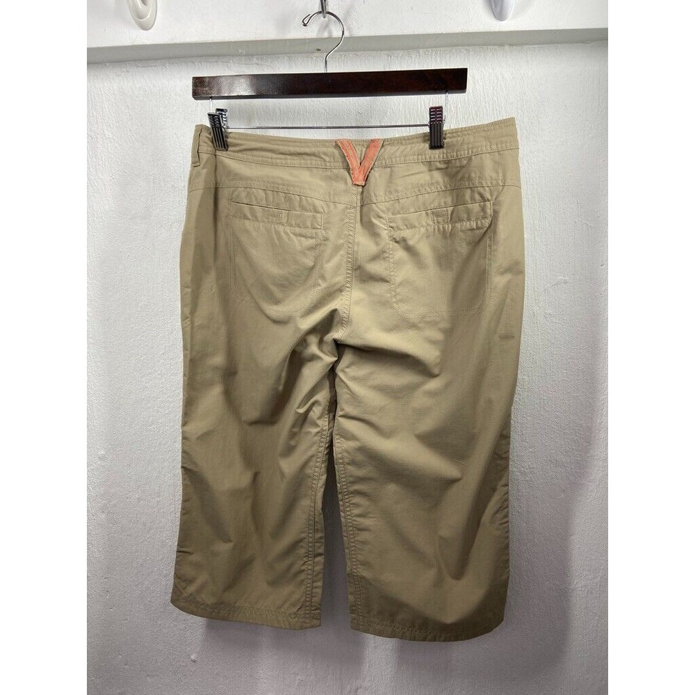 THE North Face womens cropped hiking pants tan size 10 X 18 MID RISE